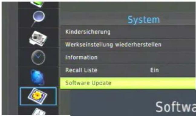 System Kindersicherung Werkseinstellung wiederherstellen Information Recall Liste Ein Software Update Softwa