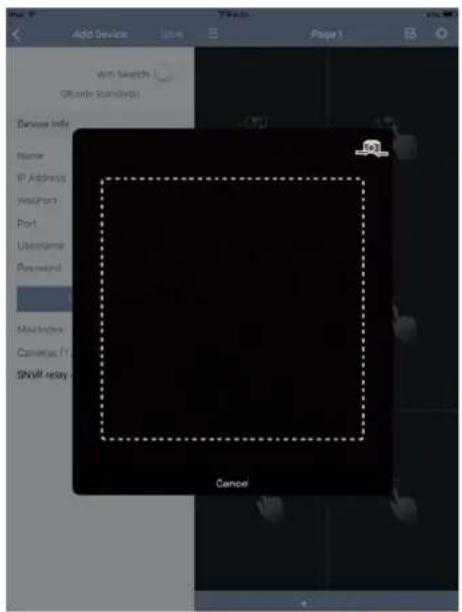 Add Device Save Page 1 Add Search (Oxide Search) Device Info Name IP Address WestPort Port Username Password Mini Indicator Cameras (F) SNVR relay Cancel