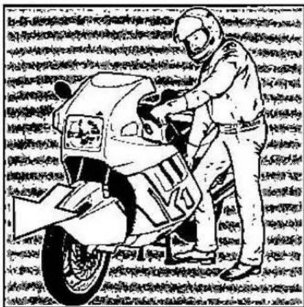 BMW K 100 RS (1989) - Motorrad auf Kippständer stellen - 1