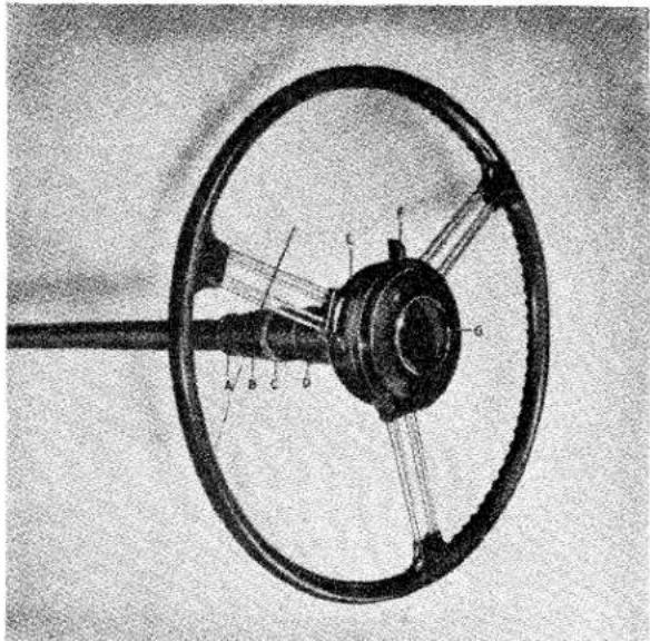TRIUMPH TR2 (1953) - TELESCOPIC (ADJUSTABLE) STEERING UNIT - 1