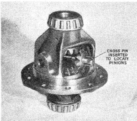 CROSS PIN INSERTED TO LOCATE PINIONS