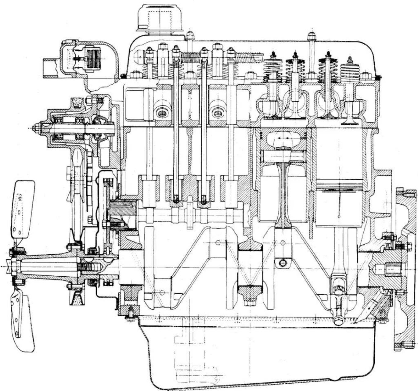 TRIUMPH TR2 (1953) - ENGINE - 1