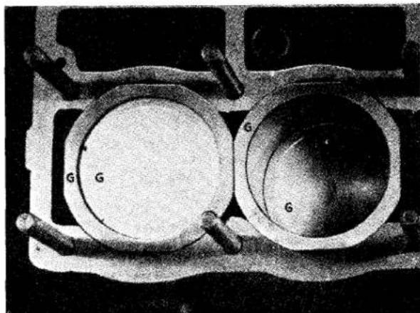 TRIUMPH TR2 (1953) - PISTON ASSEMBLY AND CYLIN- DER SLEEVES - 2