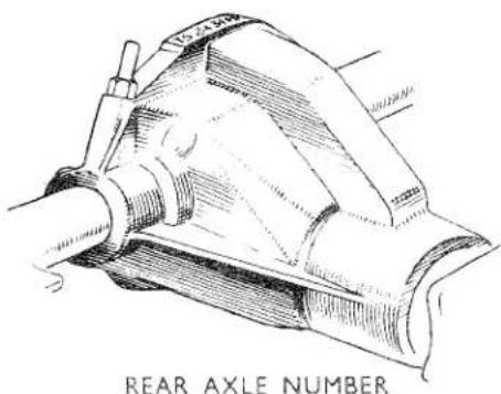 124-30 REAR AXLE NUMBER