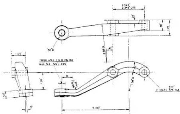 2.745" 2.345" CAD 50" B 42" TAFERS HOLE 1 IN B ON DIA MAX DIA 50" / 499" 5.00" 311" 2 HOLE5 379 DIA