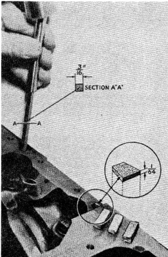 SECTION A"A" 3" 16 A-A 1 64