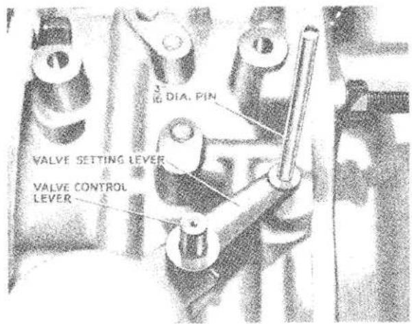 3 IG DIA. PIN VALVE SETTING LEVER VALVE CONTROL LEVER
