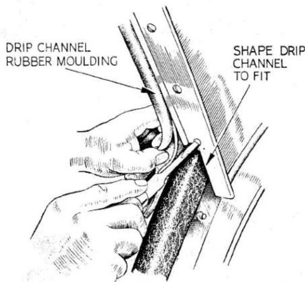 DRIP CHANNEL RUBBER MOULDING SHAPE Drip CHANNEL TO FIT