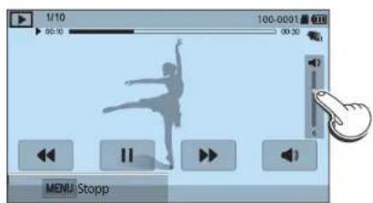 1/10 00:10 100-0001 00:30 MENU: Stopp
