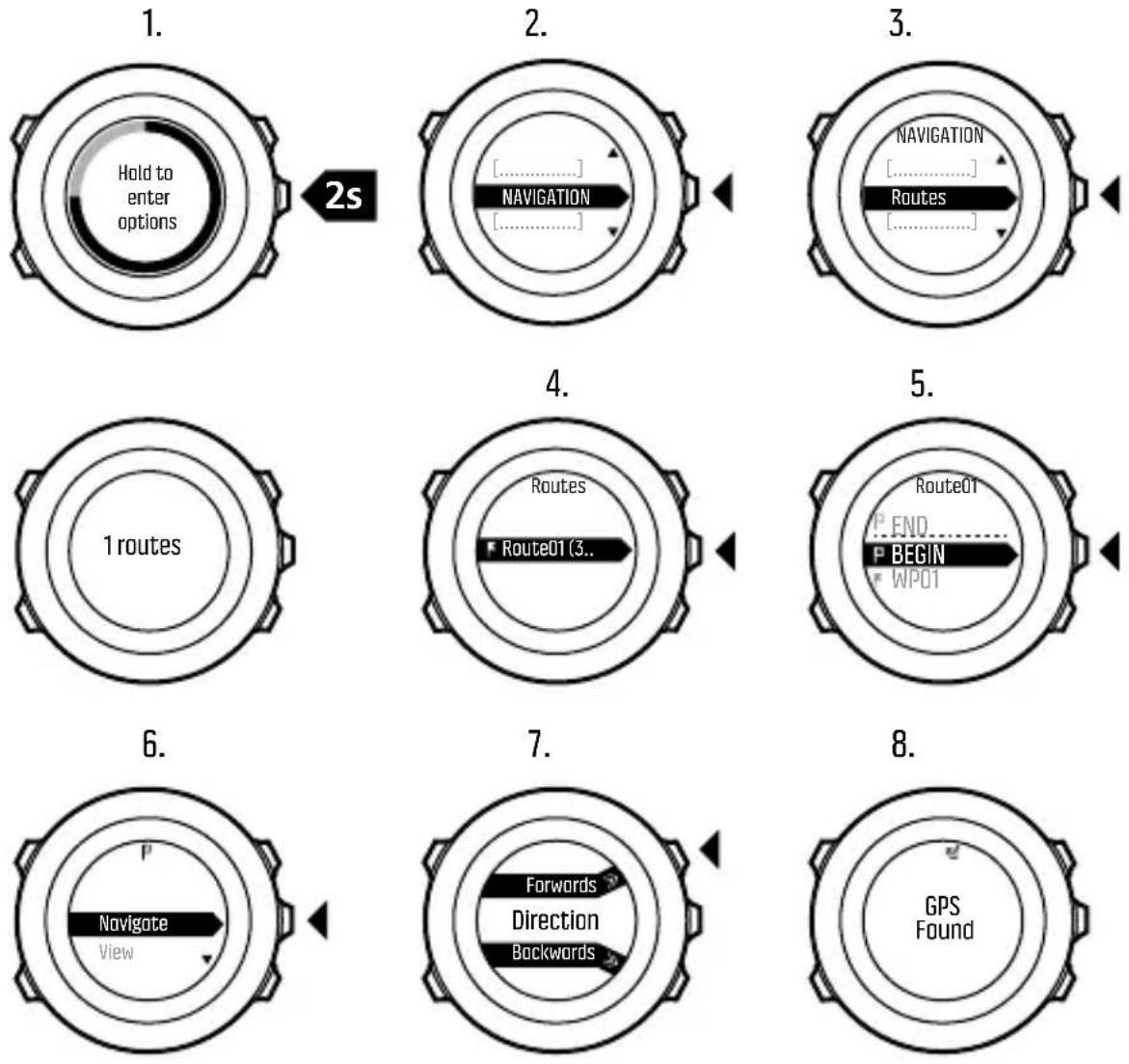 SUUNTO SS021258000 - Entlang einer Route navigieren - 2