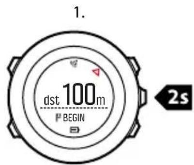 1. dst 100 m BEGIN 2s