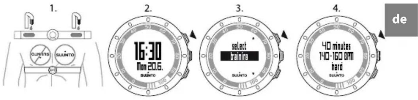 1. 2. 3. 4. de 16:30 Mm 20.6. select trainina 40 minutes 140-160 8PM hard SUUNTO