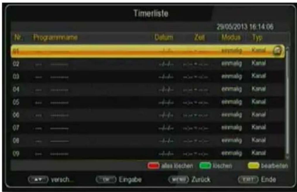 Telestar digiHD TS mobil - Timer - 1