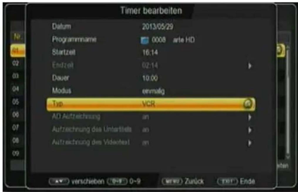 Telestar digiHD TS mobil - Timer - 2