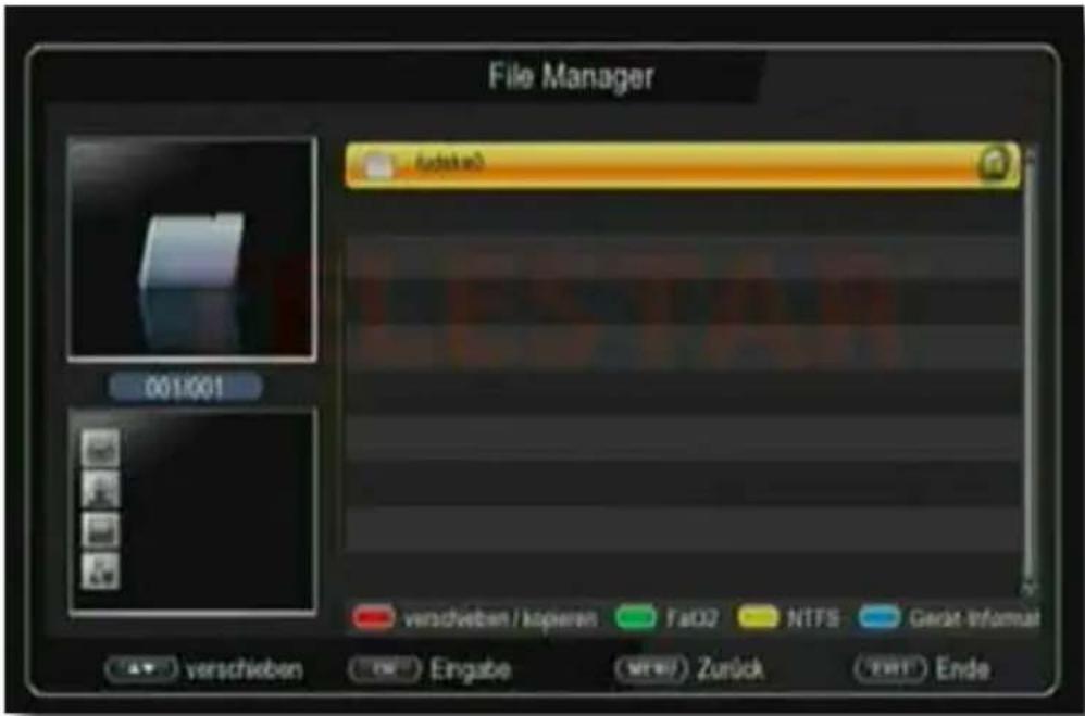 Telestar digiHD TS mobil - File Manager - 1