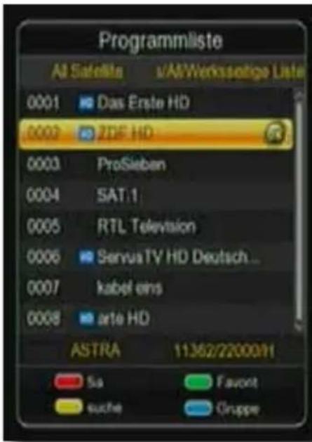 Telestar digiHD TS mobil - Programmwahl über Programmliste - 1