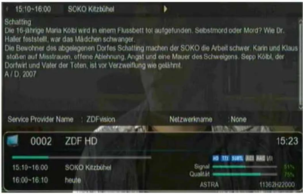 Telestar digiHD TS mobil - Weitere Programminformationen - 1