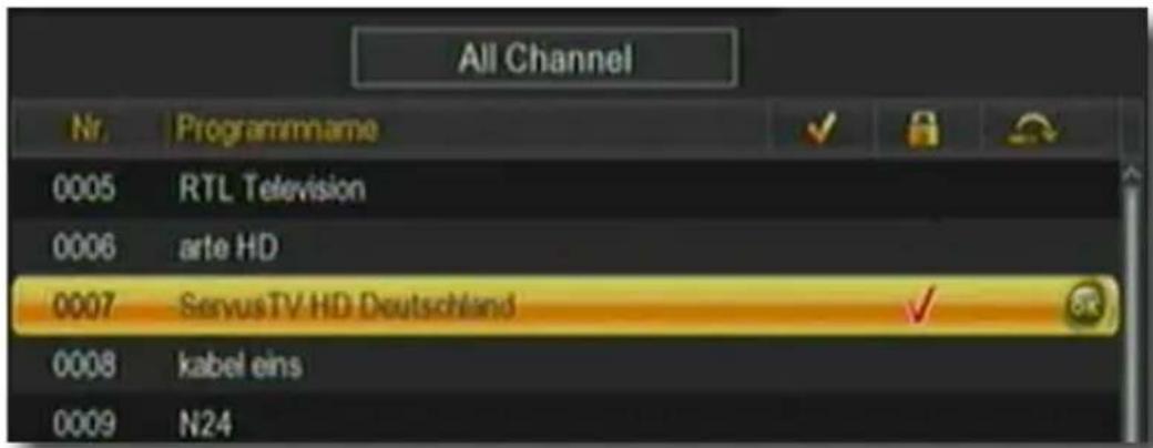 Telestar digiHD TS mobil - Programme sperren (rot) - 2