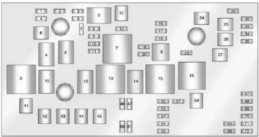 SAAB 9-4X (2011) - EngineCompartment FuseBlock - 1