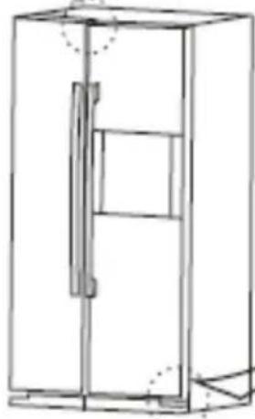 GORENJE NRS85728RD - Instruction of Door Height Adjustment - 3