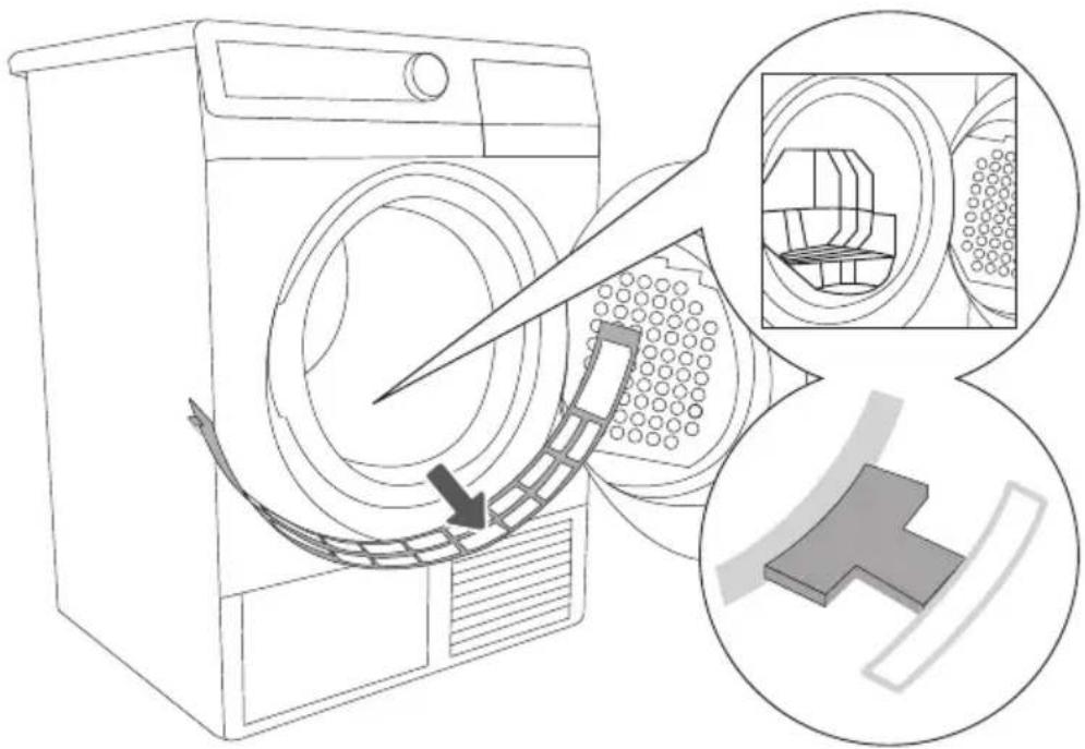 GORENJE D845B - Setzen Sie den Filter nach dem Trocknen im Korb wieder ein. - 1