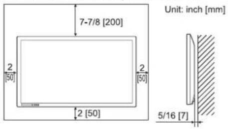 7-7/8 [200] 2 [50] 2 [50] 2 [50] Unit: inch [mm] 5/16 [7]