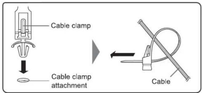 Cable clamp Cable clamp attachment Cable