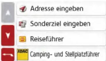 Adresse eingeben Sonderziel eingeben Reiseführer ADAC Camping- und Stellplatzführer