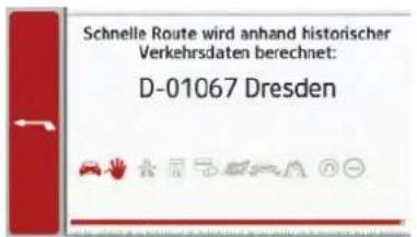 Schnelle Route wird anhand historischer Verkehrsdaten berechnet: D-01067 Dresden