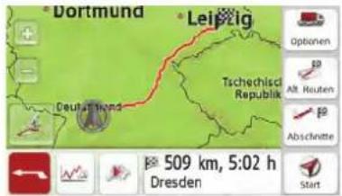 Dortmund Leipzig Deutschland Tschechslid Republik Opbinen Alt. Reuten Abschritte 509 km, 5:02 h Dresden Start