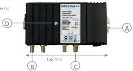 HISCHMANN 158 mm D A B C
