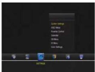 Solder Settings CD3 Menu Favorite Control Calendar CD Menu CD Menu Color Settings