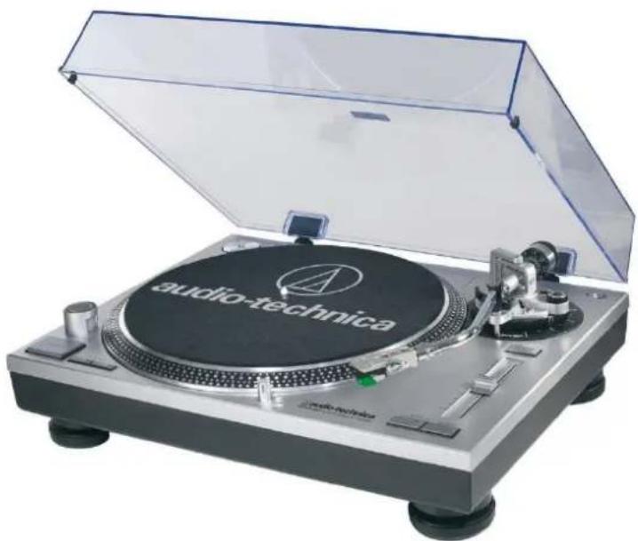 Audio-Technica AT-LP120USBCBK - Professioneller DJ- und USB- Plattenspieler mit Direktantrieb - 1