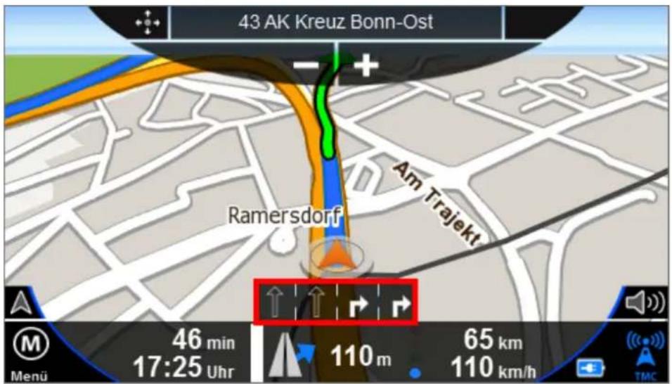 BLAUPUNKT TravelPilot 52 - Fahrspurinformationen / Fahrspurassistent - 1