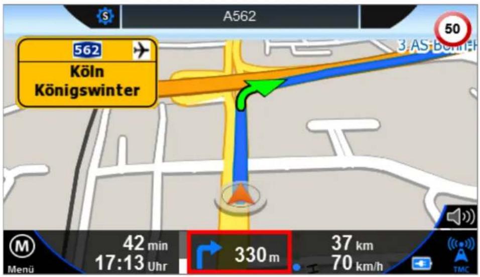 BLAUPUNKT TravelPilot 52 - Richtungspfeil, letzte Ansage wiederholen - 1