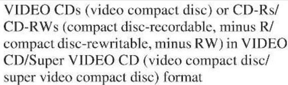 SONY RDR-GX310 - playable discs - 7