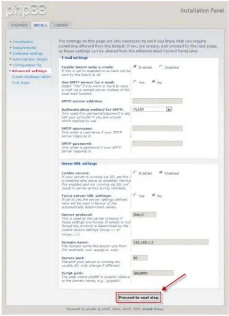 QNAP TS-EC1279U - Starten der webbasierten phpBB3-Installation - 9