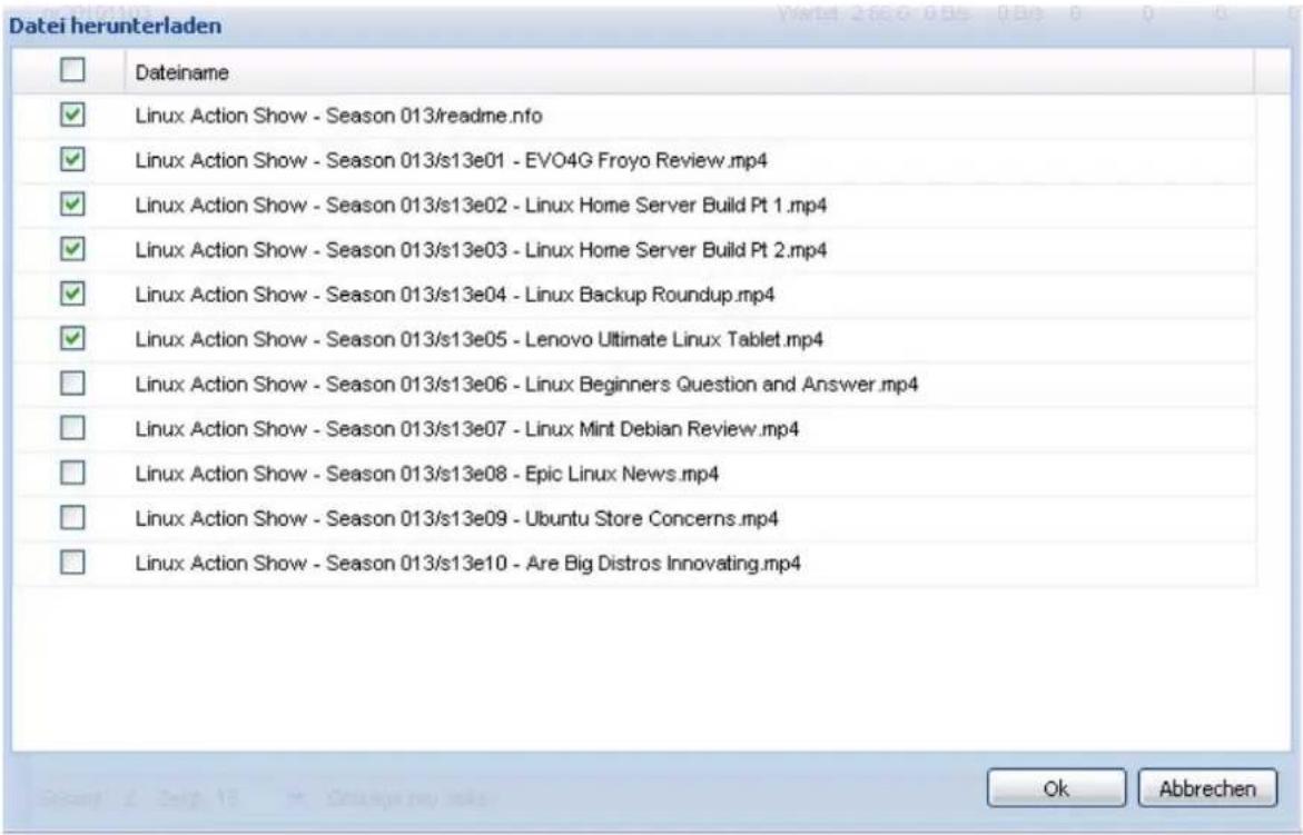 Datei herunterladen □ Dateiname ✓ Linux Action Show - Season 013/readme.nfo ✓ Linux Action Show - Season 013/s13e01 - EVO4G Froyo Review.mp4 ✓ Linux Action Show - Season 013/s13e02 - Linux Home Server Build Pt 1.mp4 ✓ Linux Action Show - Season 013/s13e03 - Linux Home Server Build Pt 2.mp4 ✓ Linux A…