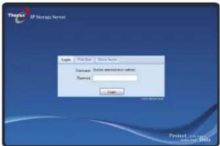 Intel IP Storage Server SQL: Not Back Show Back Command: System alternative -> submt. Password: Save... Product: Intel 2016-07-04