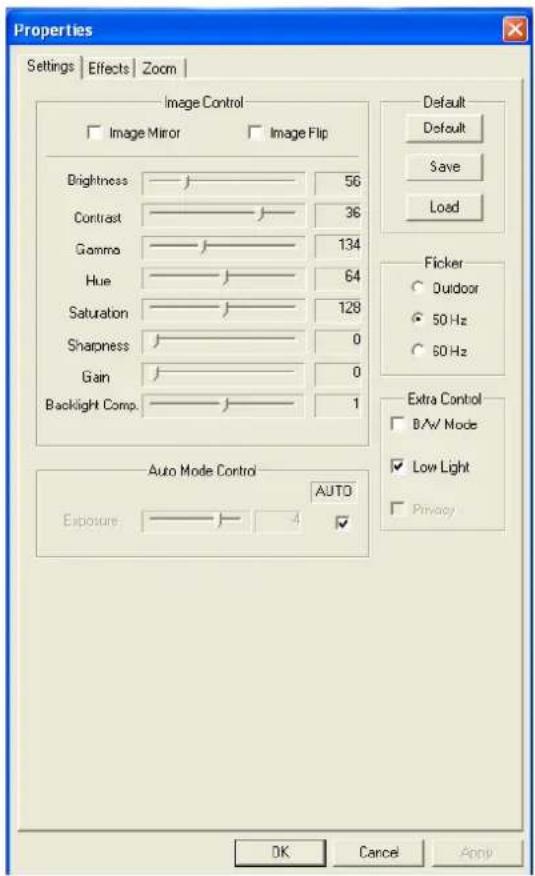 CONCEPTRONIC CLLFLCAMHD - Settings - 1