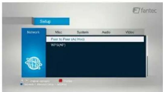 fantec Setup Network Misc System Audio Video Peer to Peer (Add Hoc) WPSTAP Chinese company WPPS - PAnestat Group - WPPS