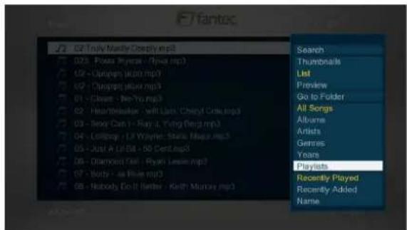 Fantec 3DFHDN - Musikbibliothekoptionen - 1