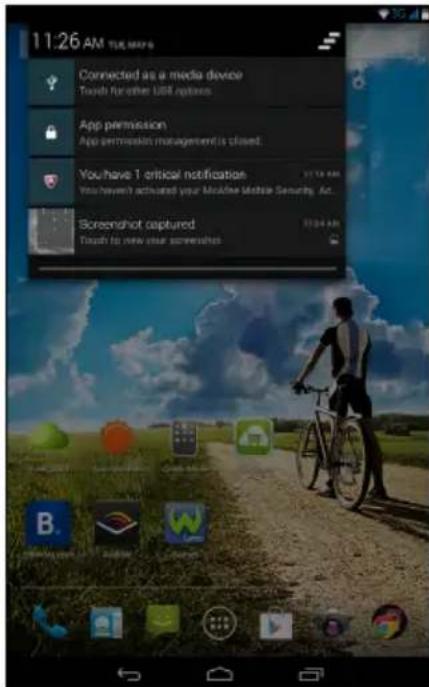 ACER Iconia A1-713HD - Status- und Benachrichtigungsbereich - 2