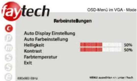 Faytech FT121TMB - Farbeinstellungen - 1