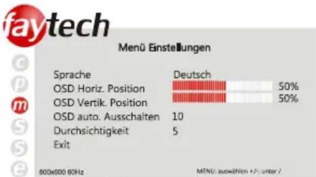 Faytech FT121TMB - Bildeinstellungen - 2
