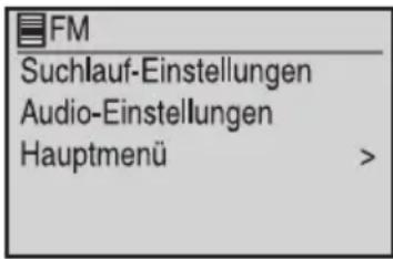 dnt IP Sporty - Das Untermenü im FM-Radio-Modus - 1