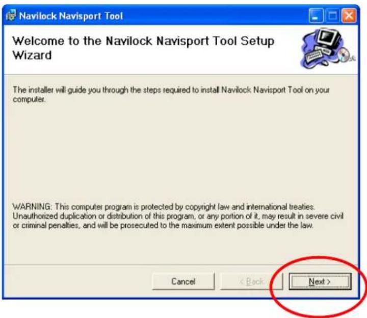 Navilock NL-125O - Installation des NaviSport Tool - 1