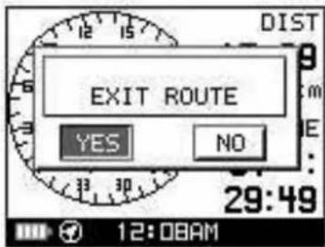 EXIT ROUTE YES NO 12:08AM 29:49