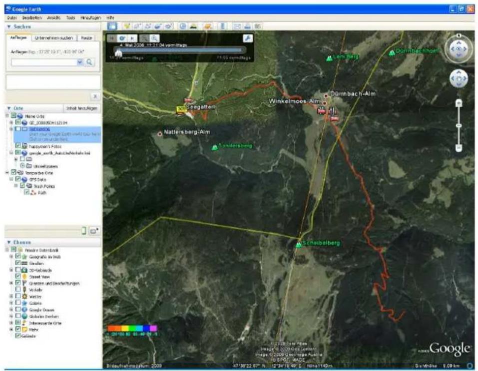 Google Earth Date: Beobolten Ansodic Tools Hinzufugen Info Sachens AirBergen Unter references suchen Route AirBergen Trip: 17/08/19/14 425 967 34? Orite Inhalt Nussförgen Name Grid SF_2008/SCH12014 Kapitalock Port nur Single East world to the Catharun undesamt Happysen's Forte gprülle_north_Audalch/Naherhein Unweltzones Terpäder Orls GPS Data Yush Ponds Dr. Path Seogatteri Winkelmoe-Alm Nattersberg-Alm Schelberberg Schelsberg Dunnbach-Horn Lemberg Dunnbach-Horn Dunnbach-Alm 201505.85 11:40-82 4 © 2015 New York Image © 2009 GeoContact Image © 2009 GeoChange/Australia 10 67001 IMAGE Bildaufholme Jallum 2009 47°39'22 07" H - 12°34'16 49" E - 16deg 1149 m Sichtshuis 8.09 km