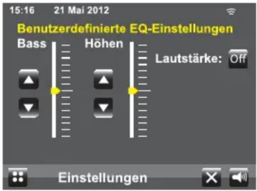 dnt IP Touch - Equalizer-Einstellungen - 2